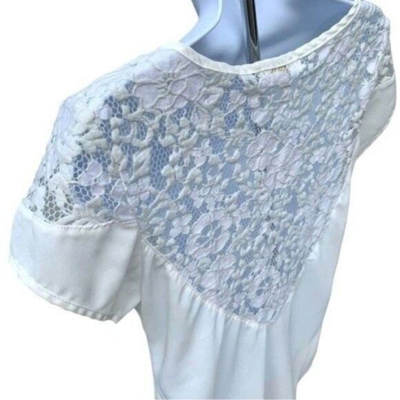 Women’s Blouse Shoulder Back Lace Detail - Picture 6 of 6